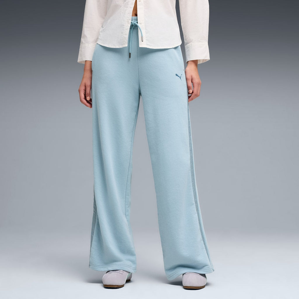 HER Comfort High-Waist Wide-Leg Pants Women - Seafoam model image