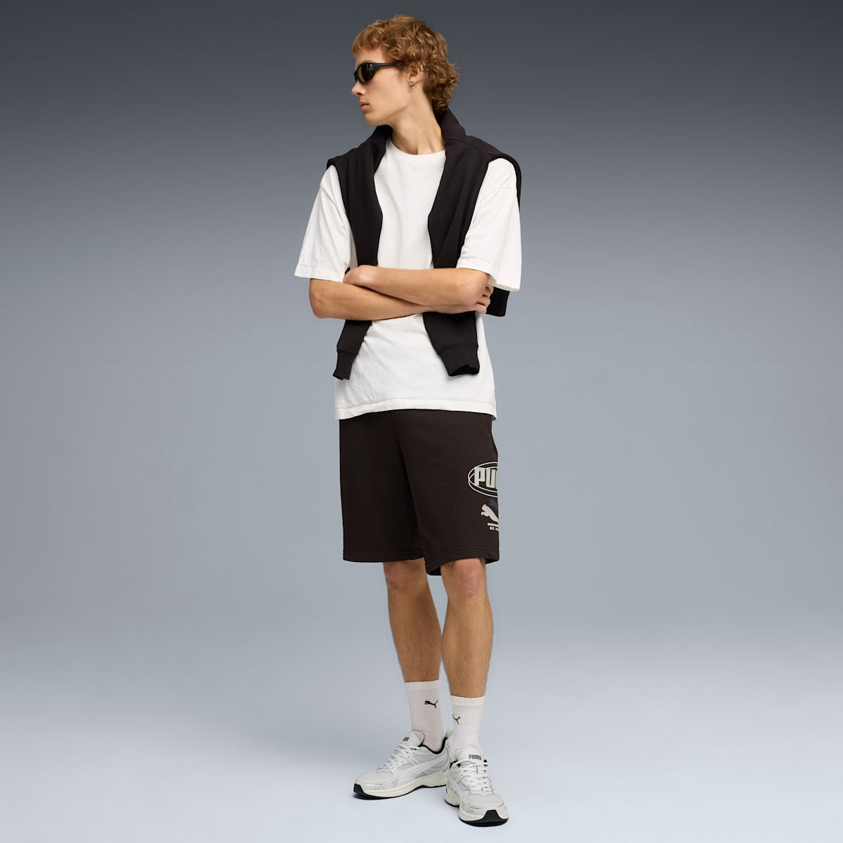 ESS LOGO LAB Story 1 Shorts 10" TR Men - PUMA Black - model-back
