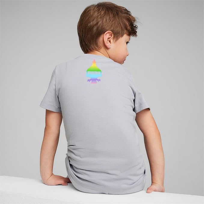PUMA x TROLLS Kids' Tee - Gray Fog