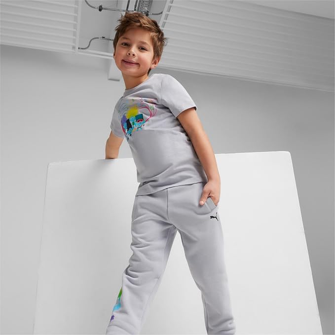 PUMA x TROLLS Kids' Tee - Gray Fog