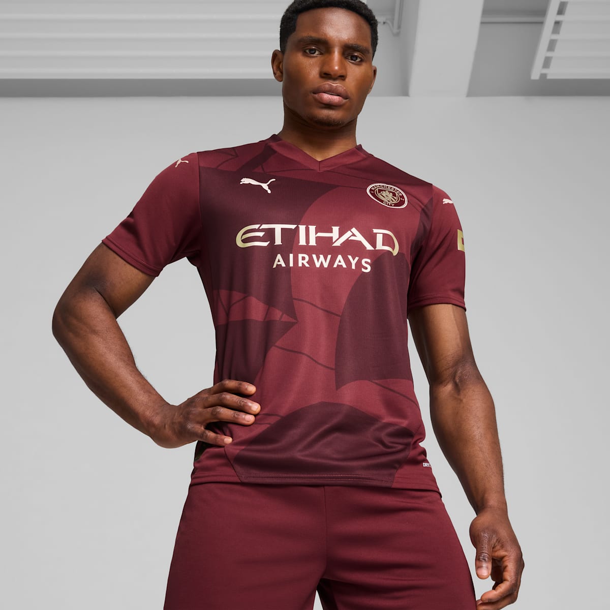 MCFC Third Jersey Replica Dark Jasper model image