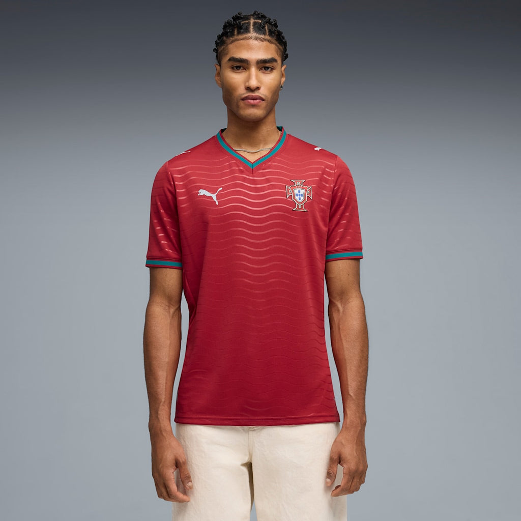 Portugal Home Replica Jersey - Club Red / Green Lagoon model image