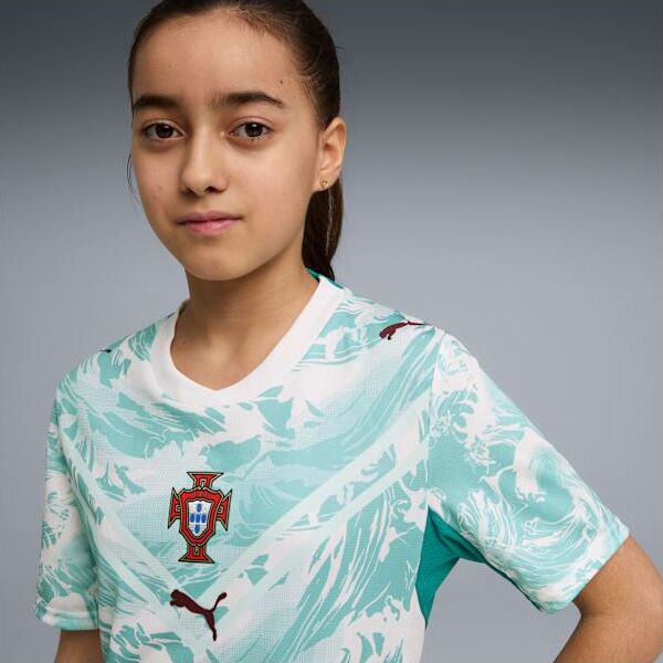 Portugal Away Replica Jersey Youth - PUMA White / Green Lagoon - view 2