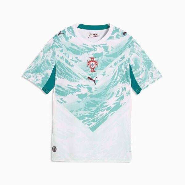 Portugal Away Replica Jersey Youth - PUMA White / Green Lagoon - view 4