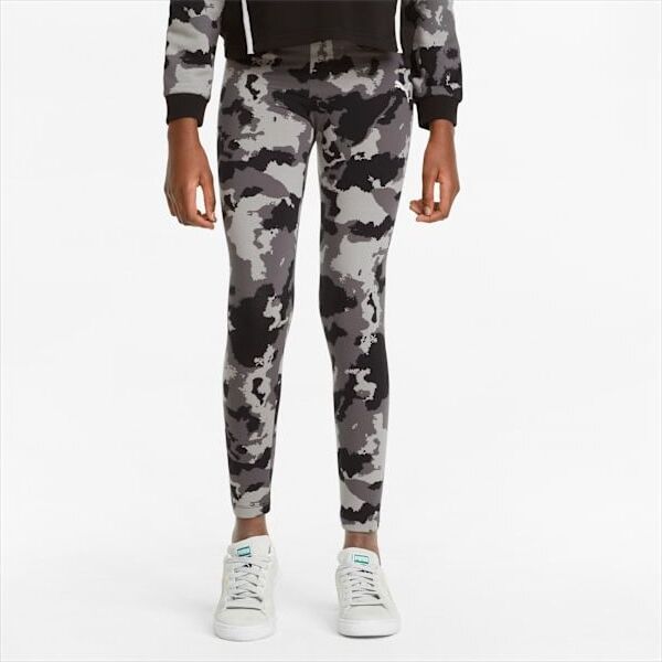 Alpha All-Over Print Leggings Youth - PUMA Black - view 1