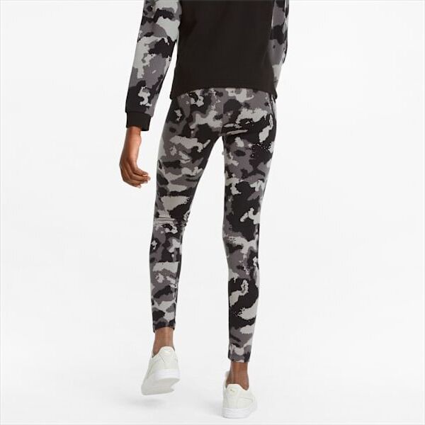 Alpha All-Over Print Leggings Youth - PUMA Black - view 2