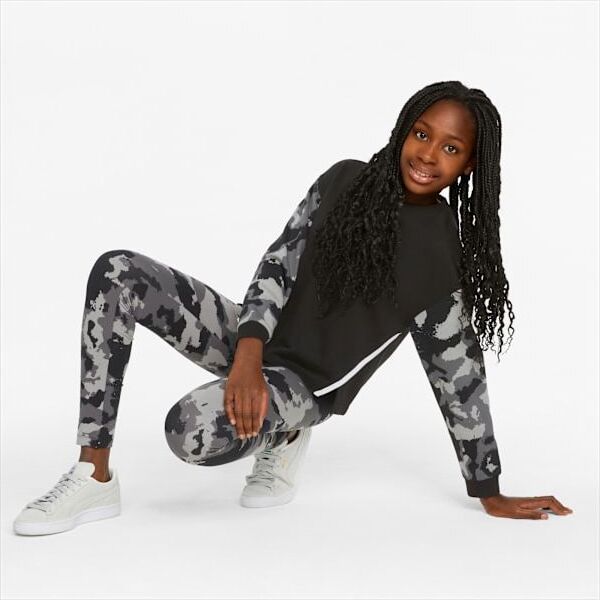 Alpha All-Over Print Leggings Youth - PUMA Black - view 3