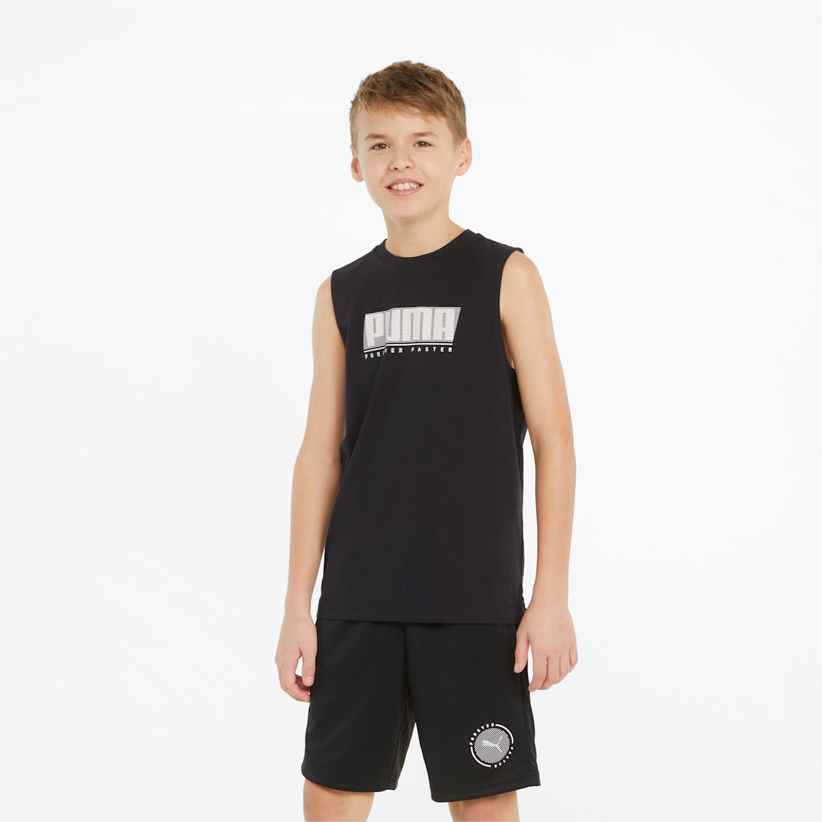 Active Sports Sleeveless Tee B Puma Blac model image