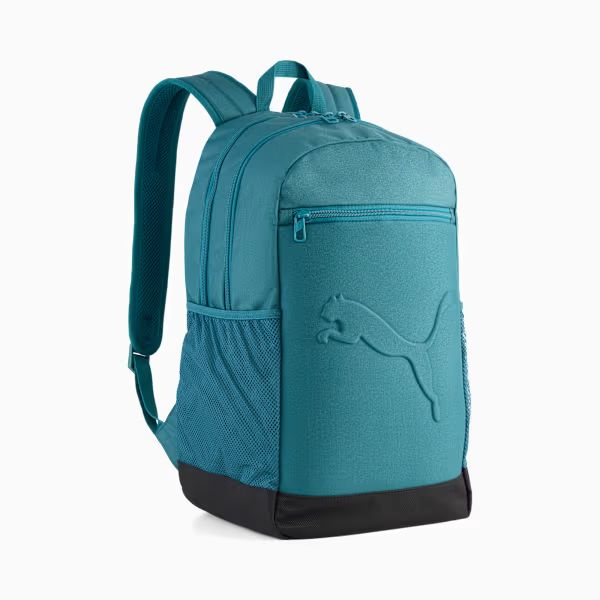 PUMA BUZZ Backpack Emerald Ice front view