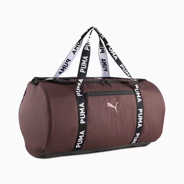 AT ESS Barrel Bag Chocolate Brown front view