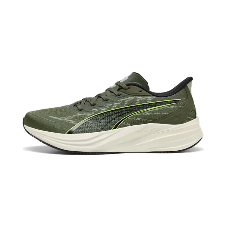 PUMA Darter Pro 2 Running Shoes-Moss Veil-Soft Grass-Warm White-PUMA Black-Lime Squeeze