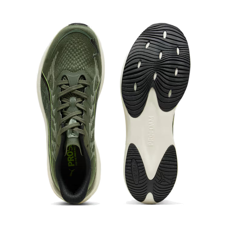 PUMA Darter Pro 2 Running Shoes-Moss Veil-Soft Grass-Warm White-PUMA Black-Lime Squeeze