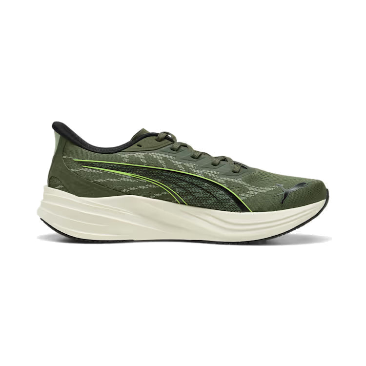 PUMA Darter Pro 2 Running Shoes-Moss Veil-Soft Grass-Warm White-PUMA Black-Lime Squeeze