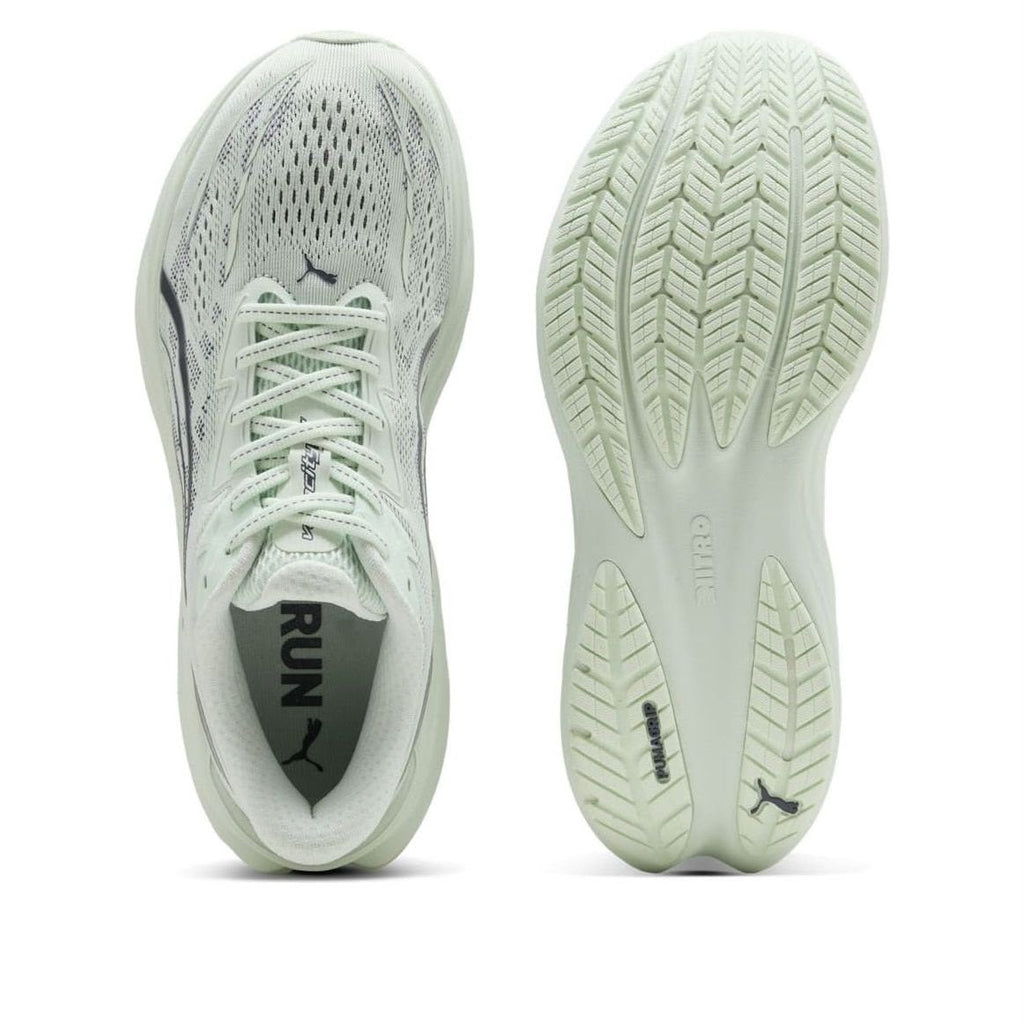PUMA Velocity NITRO 5 Running Shoes-Alpine SnowSage Glow/Inky Depths