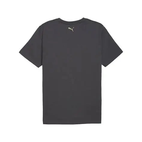 PUMA Illustrated Graphic Crew Neck Short Sleeve T-Shirt Mens Grey Casual Tops