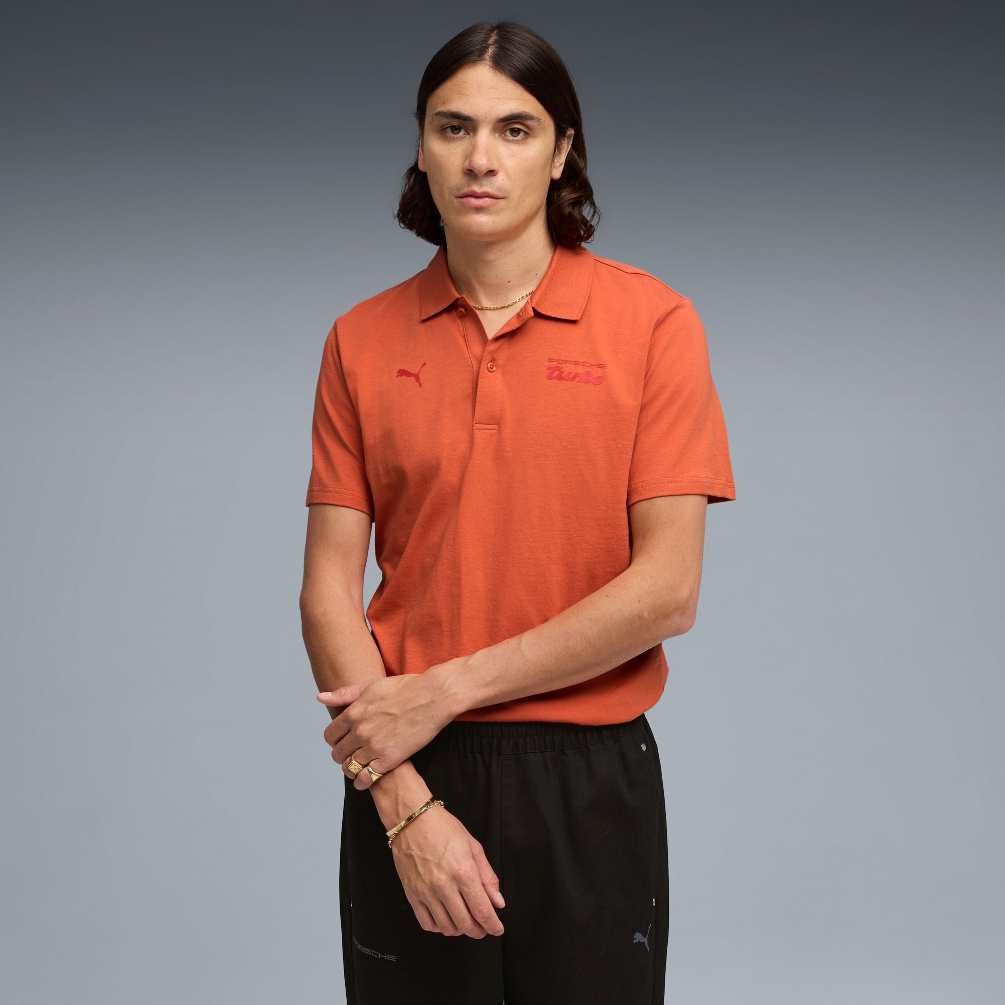 Puma Porsche Legacy Essentials Polo Men - Amarena Front