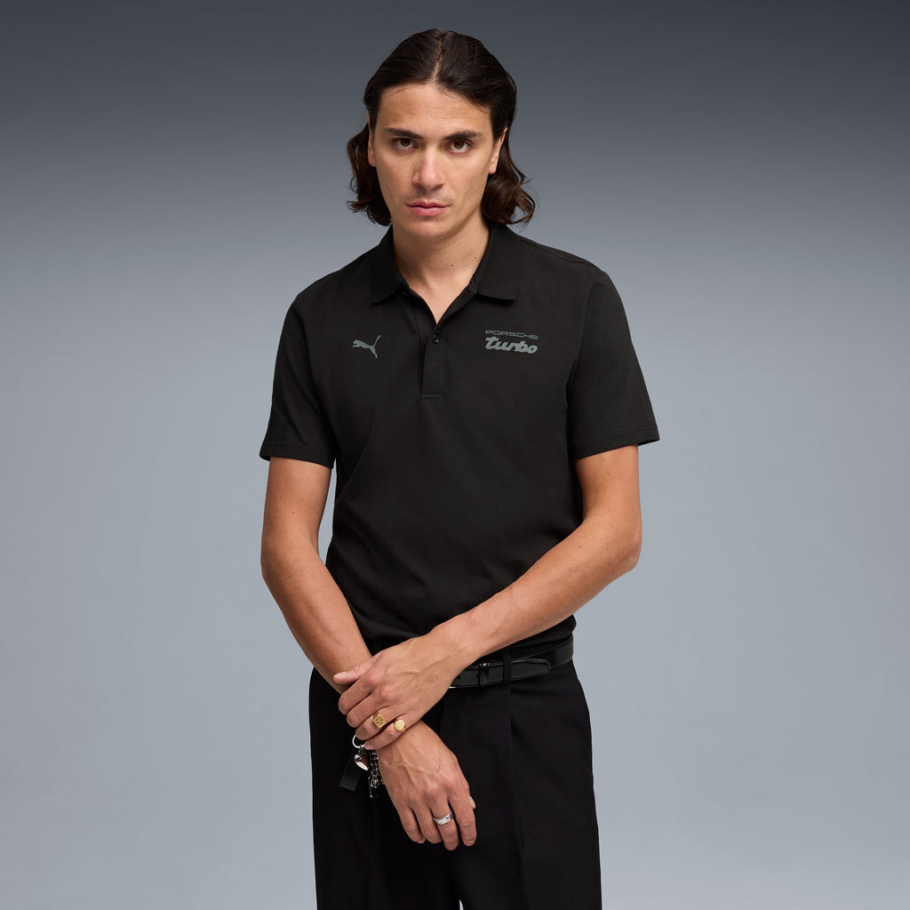 Puma Porsche Legacy Essentials Polo Men - Black Front