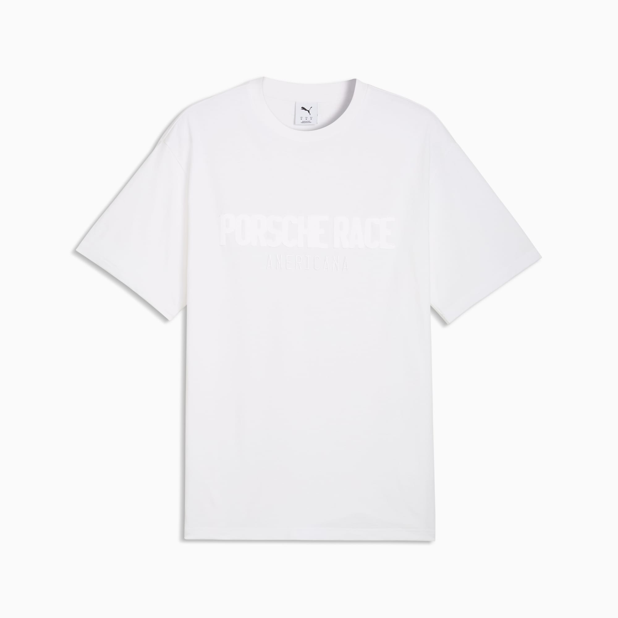 Puma Porsche Legacy Lifestyle Applique Oversized Tee - White Flat