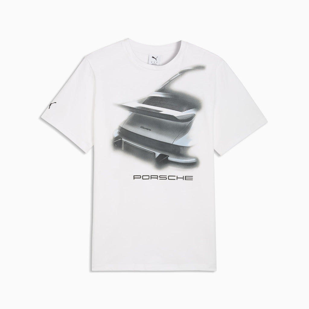 Puma Porsche Legacy Men's Graphic Tee - White Flat