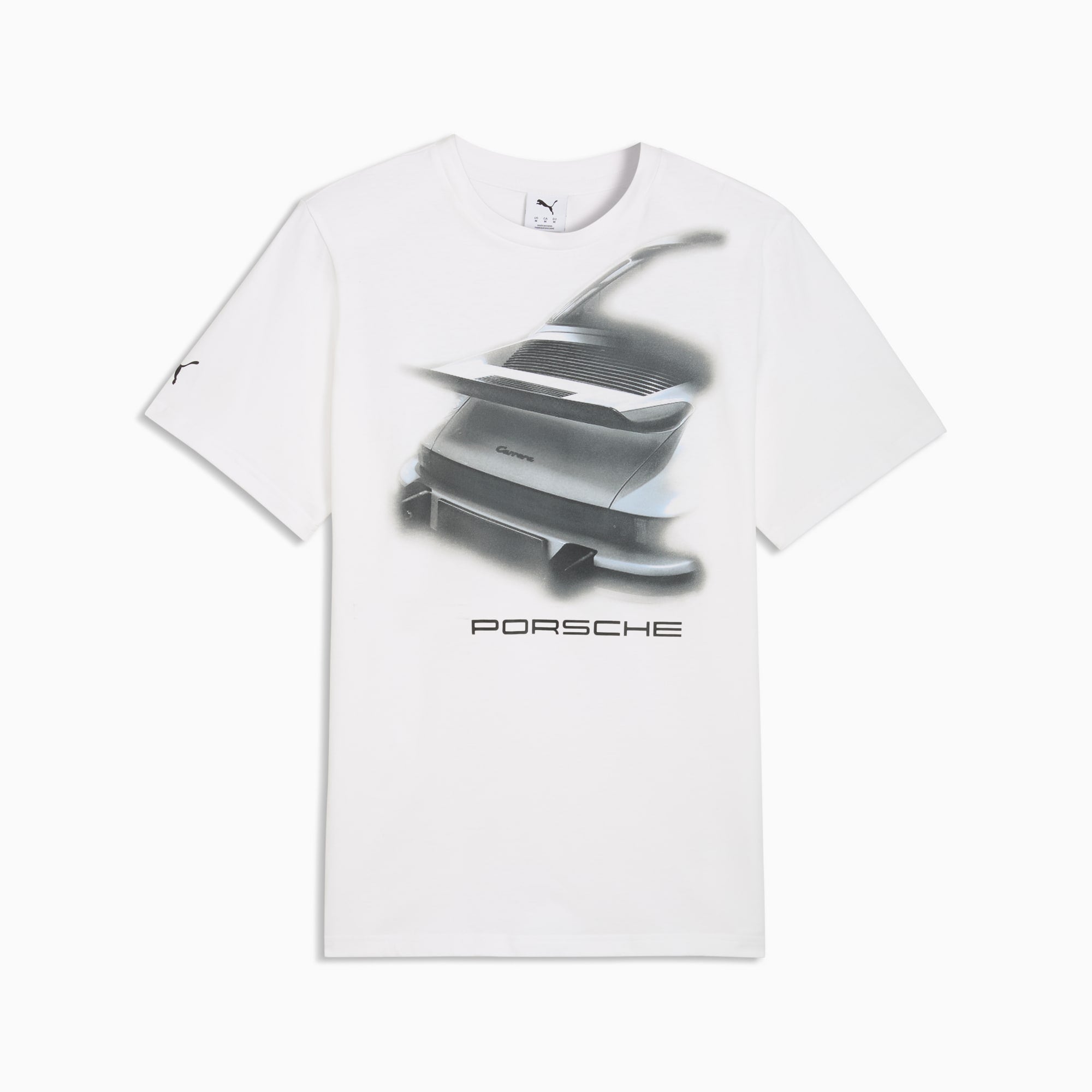 Puma Porsche Legacy Men's Graphic Tee - White Flat