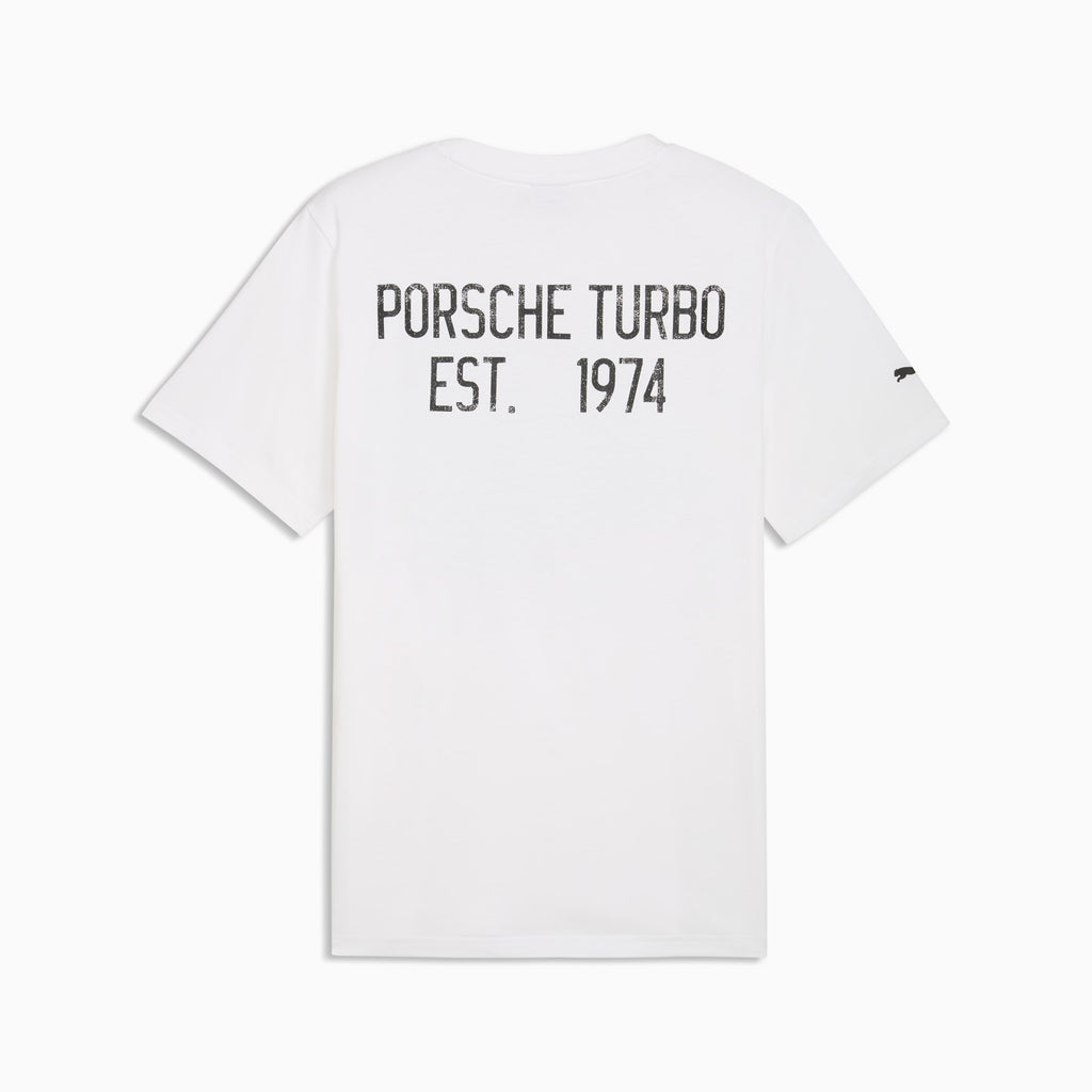 Puma Porsche Legacy Men's Graphic Tee - White Back