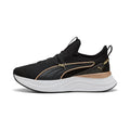 PUMA SOFTRIDE Sabrina Polished Chrome Sneakers-Black