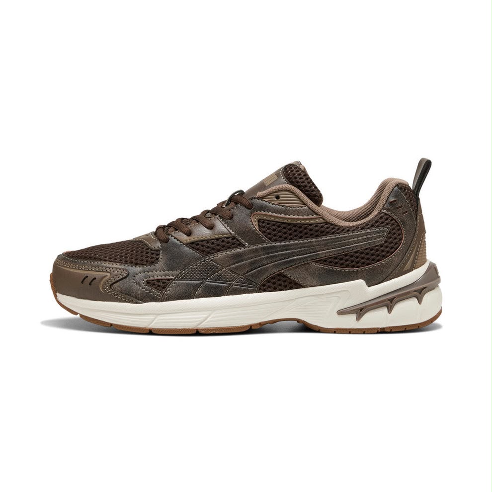 PUMA Milenio Tech 2000 Crafted Leather Sneakers-Brown