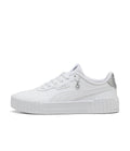 PUMA Carina 3.0 Charm Junior Sneakers-PUMA White-PUMA Silver