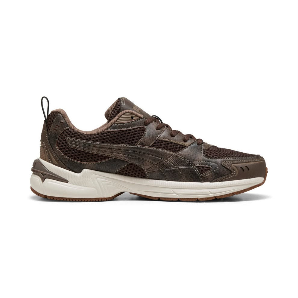 PUMA Milenio Tech 2000 Crafted Leather Sneakers-Brown