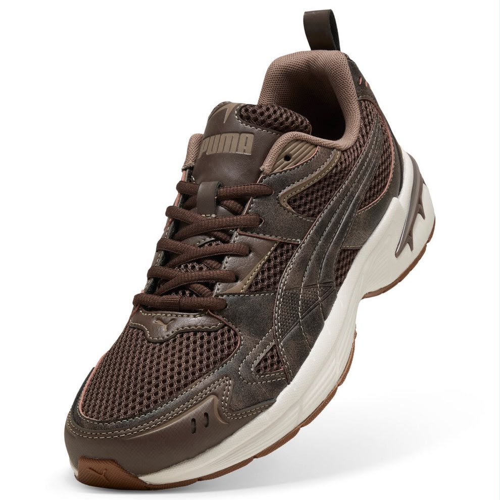 PUMA Milenio Tech 2000 Crafted Leather Sneakers-Brown