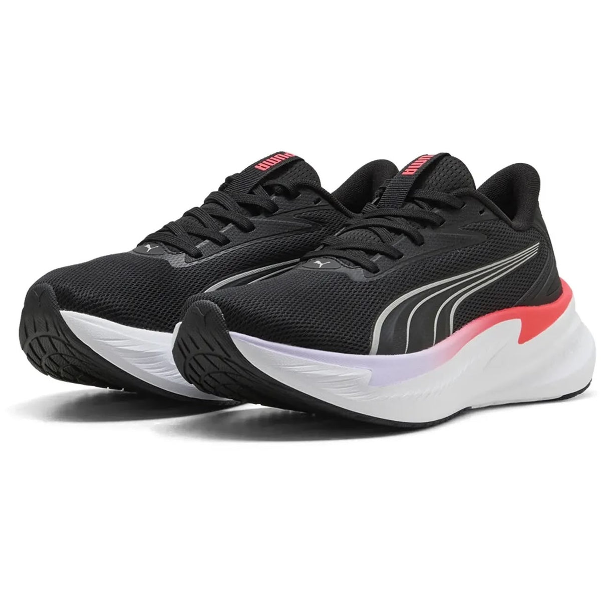 PUMA MaxStride Lite Running Shoes-Black-Lavender