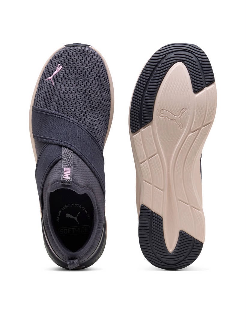 PUMA SOFTRIDE Harli Slip-On Shoes-Gray