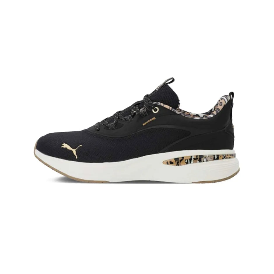 PUMA SOFTRIDE Charm Animal Sneakers-PUMA Black-Soft Taupe