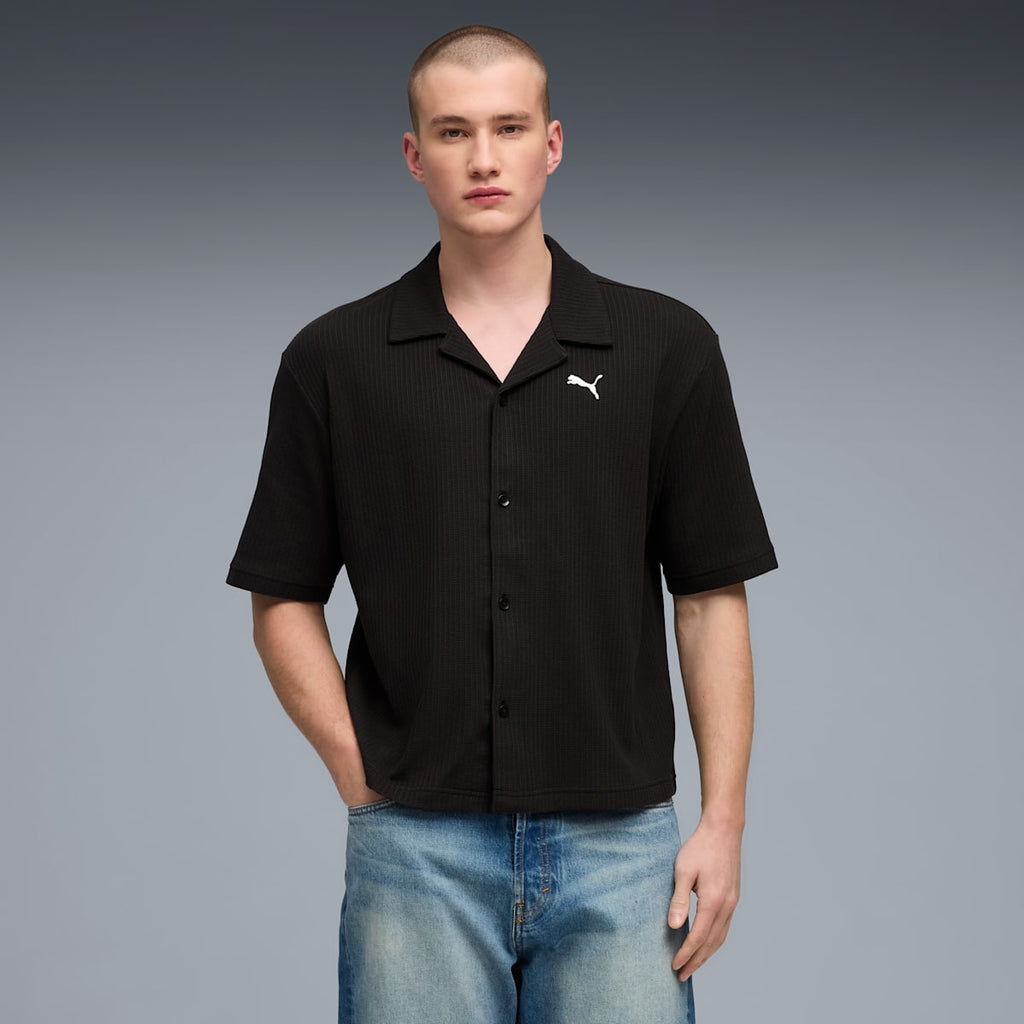 Wardrobe Essentials Boxy Shirt Men - PUMA Black image 4
