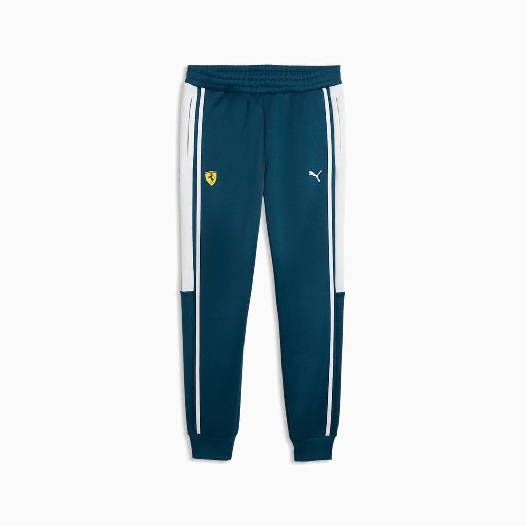 Ferrari MT7 Track Pant Men - Midnight Petrol - front on white background