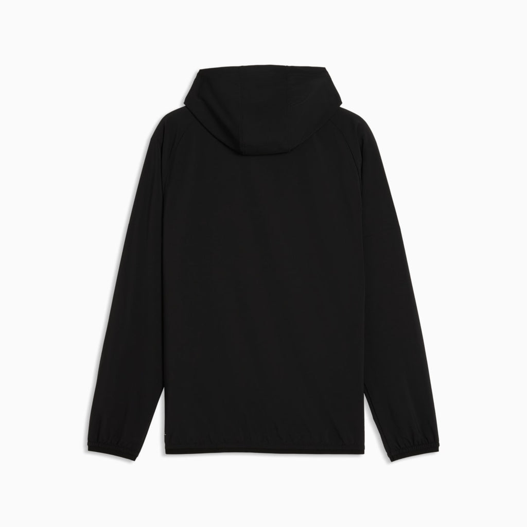 PWRTRAIN Stretch Woven Full-Zip Jacket Men - PUMA Black - back on white background