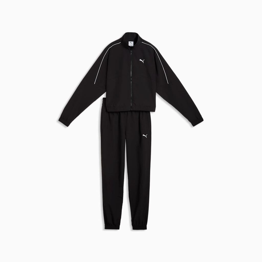PUMA Women's Clothing TRACKSUIT SET - PUMA Black - front on white background