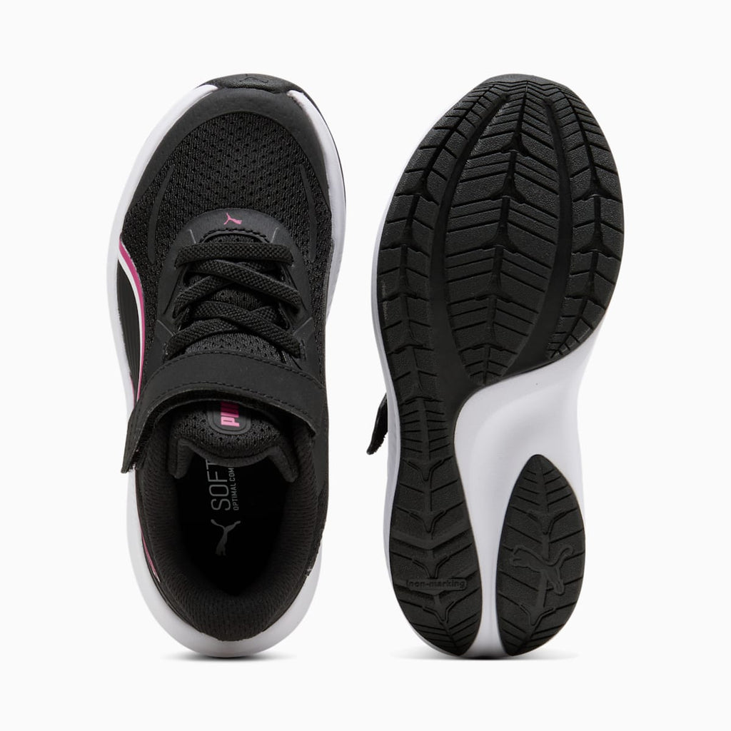 PUMA Skyrocket 2 AC+ PS Sneakers Kids - PUMA Black-Pink Opal-PUMA White - Side Profile - Medial