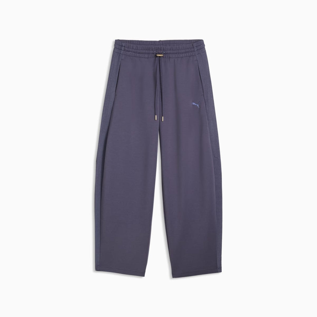 HER Relaxed Barrel Leg Pants Women - Inky Depths - front on white background