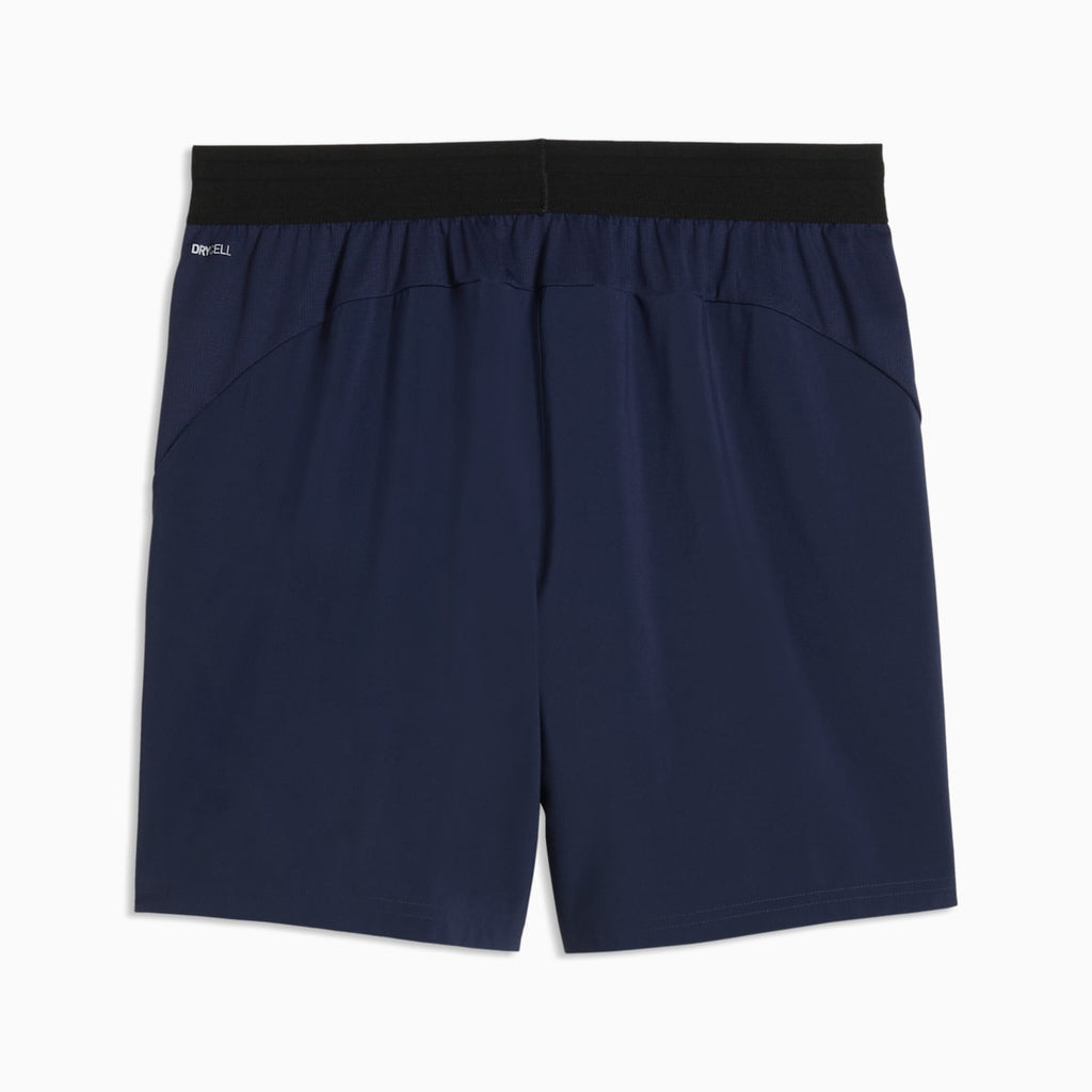 PWRTRAIN 7" Woven Shorts Men - PUMA Navy - back on white background