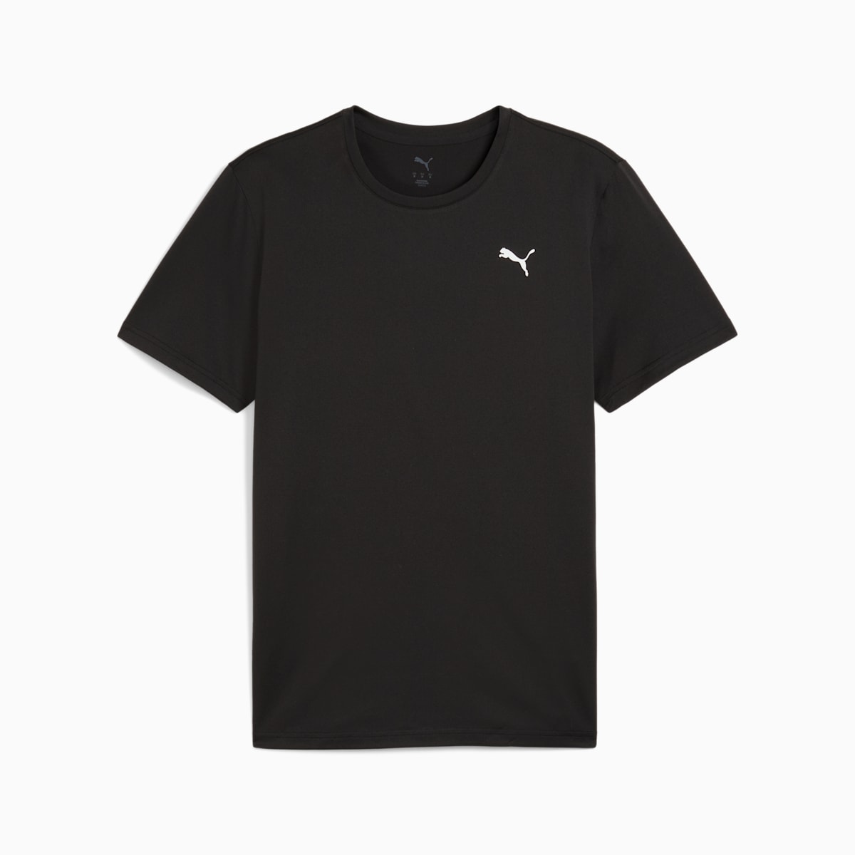 TAD ESSENTIALS Solid Cat Tee Men - PUMA Black - front on white background