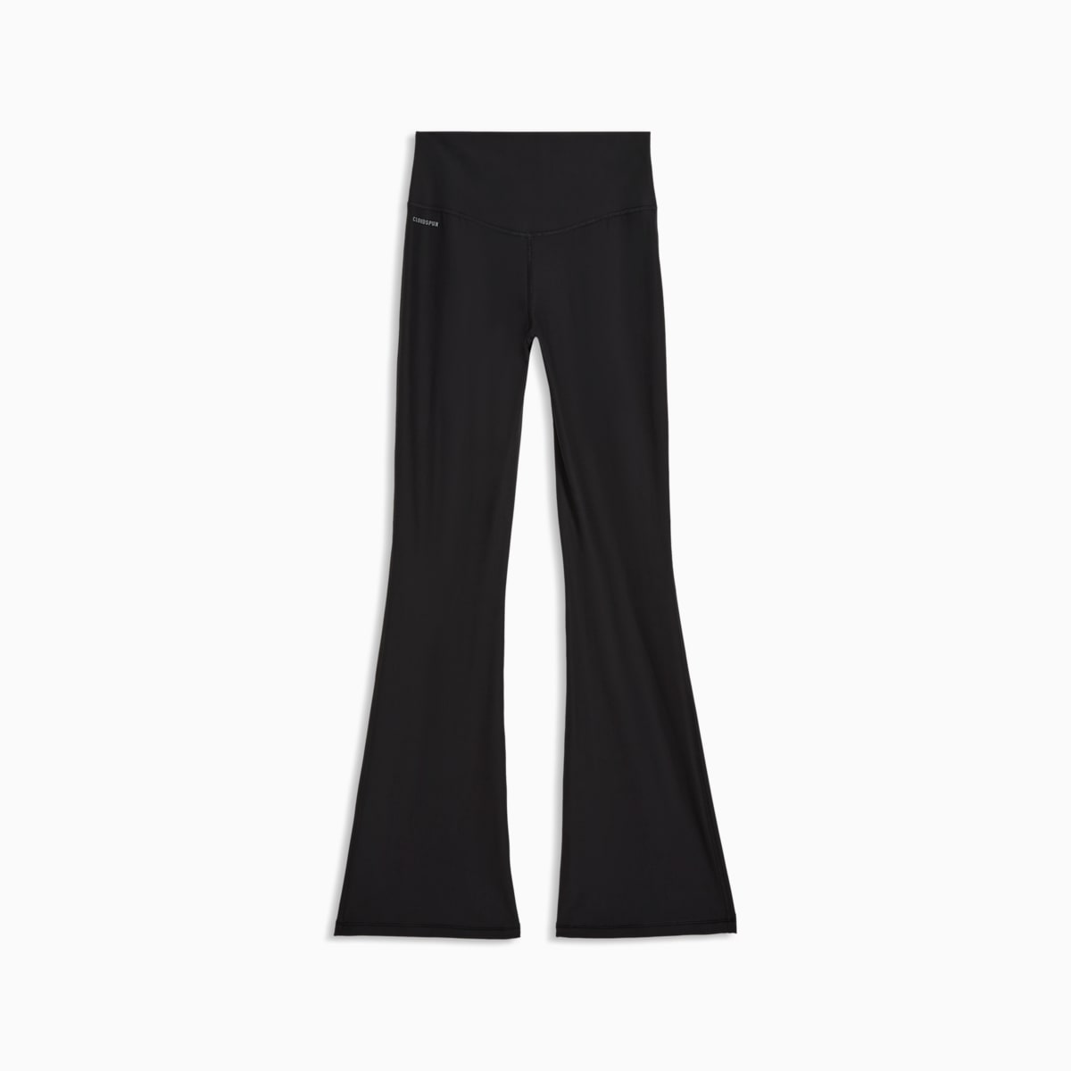 Cloudspun Ultra Soft Women's High Waisted Flared Training Tights - PUMA Black - back on white background