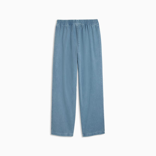 FUTURE.PUMA.ARCHIVE Relaxed Washed Twill Track Pants Unisex - Cool Blue - back on white background
