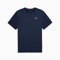 TAD ESSENTIALS Solid Cat Tee Men - PUMA Navy-PUMA White - front on white background