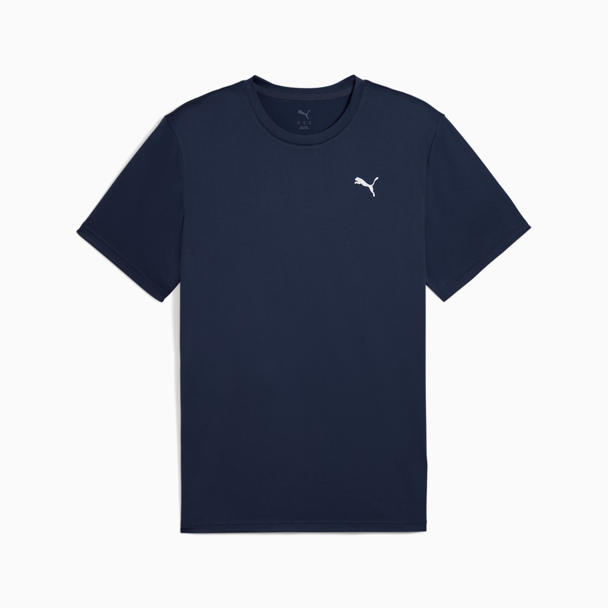 TAD ESSENTIALS Solid Cat Tee Men - PUMA Navy-PUMA White - front on white background