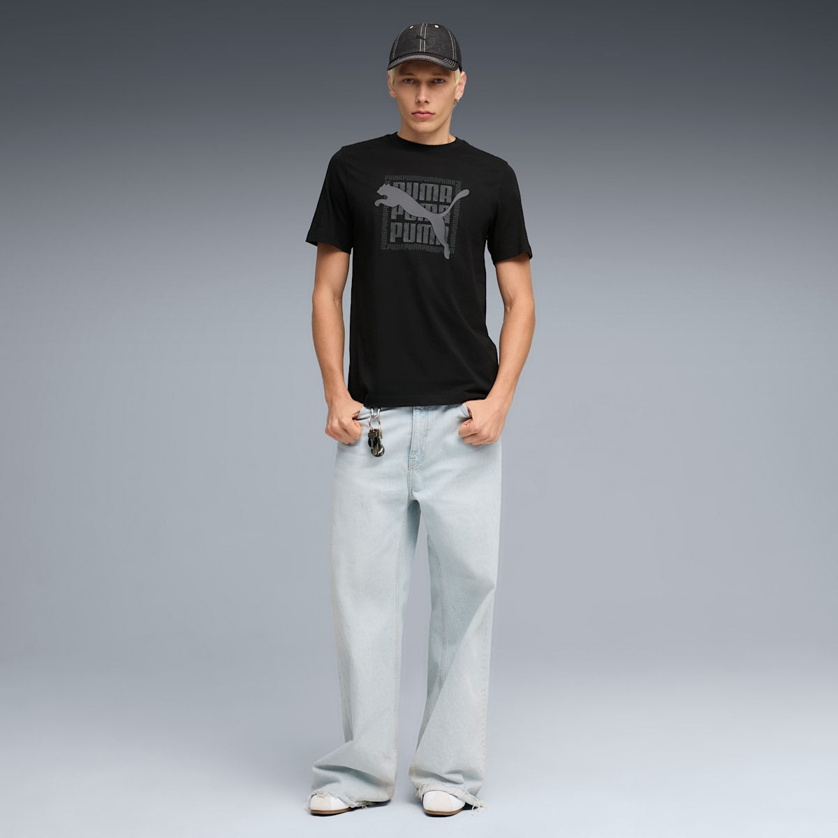 PUMA Graphic Wording Tee Men - PUMA Black image 3