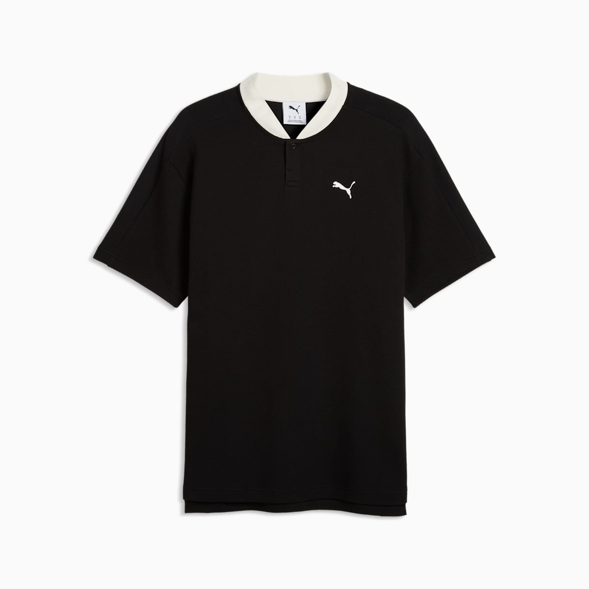 PUMA Class Relaxed Polo Men - PUMA Black - front on white background