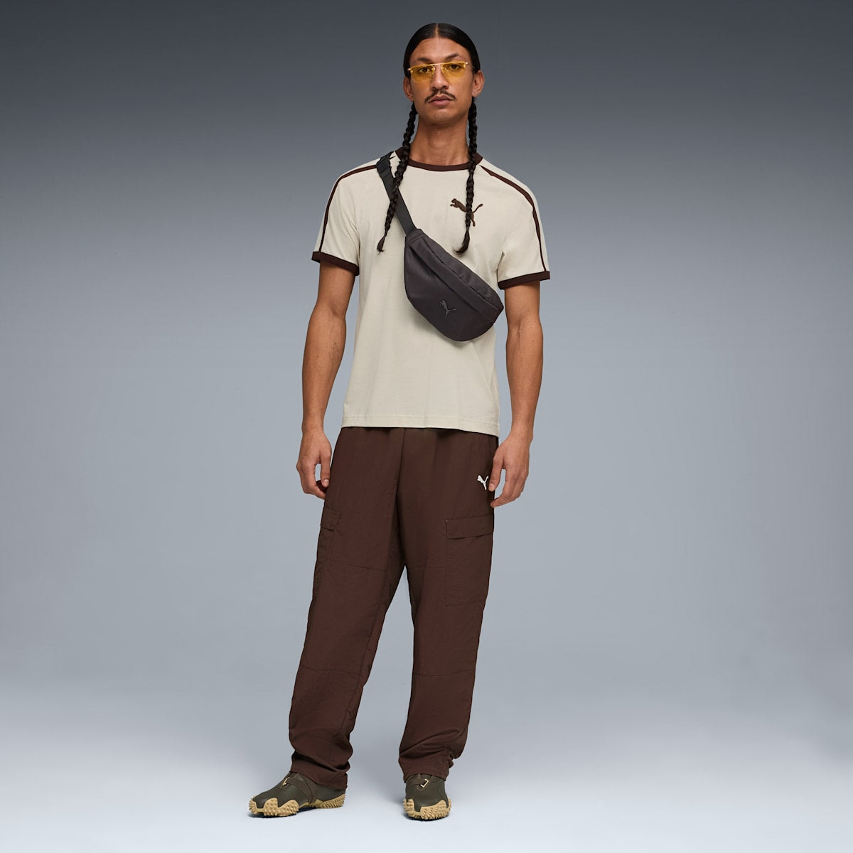 T7 Big Cat Ringer Tee Men - Alpine Snow image 3