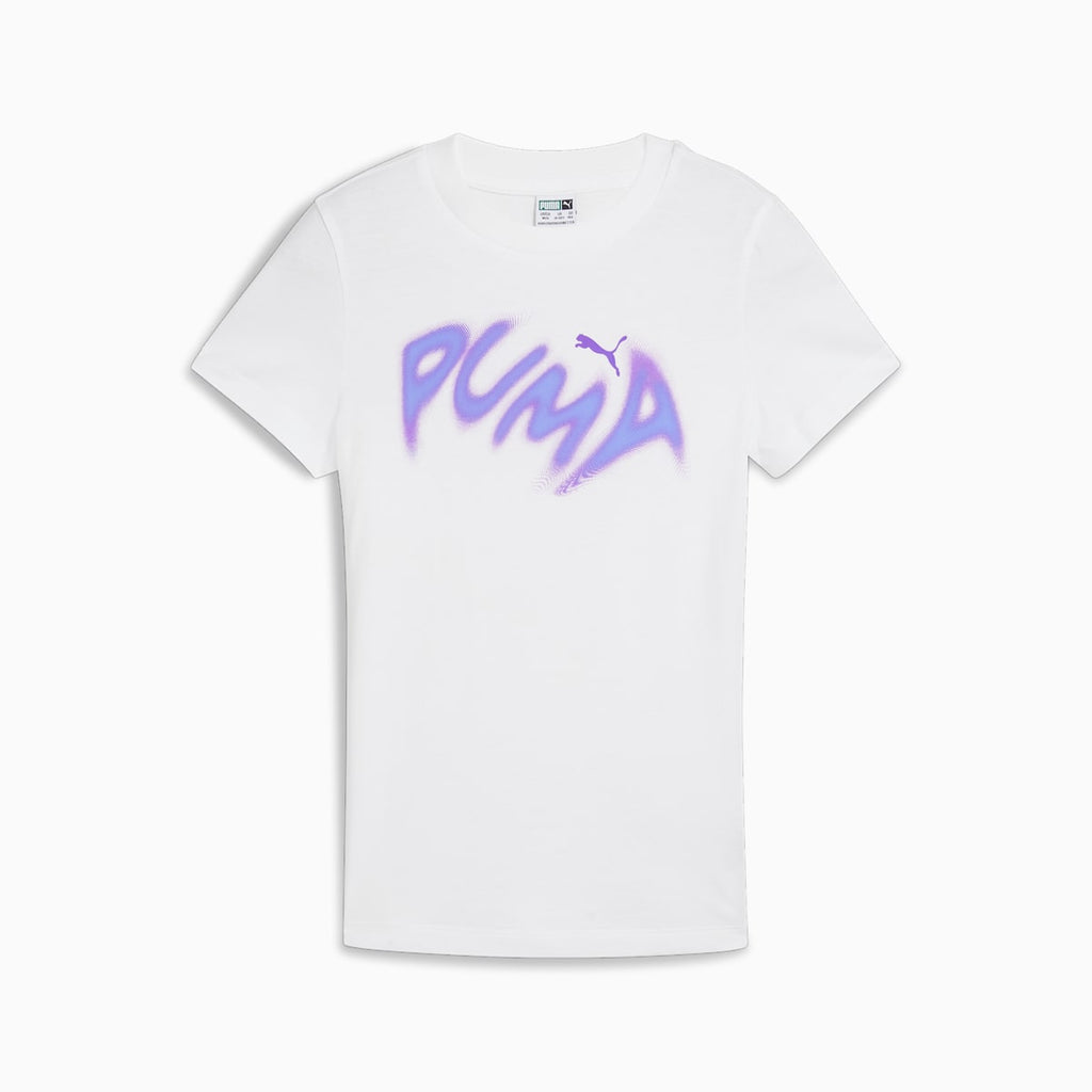 GRAPHICS Warped Tee G White front view