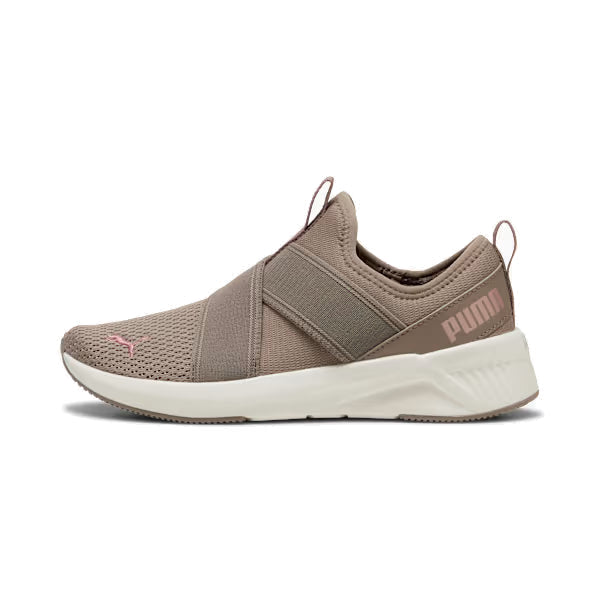PUMA SOFTRIDE Harli Slip-On Shoes-Mouse Gray-Warm White-Rose Gold